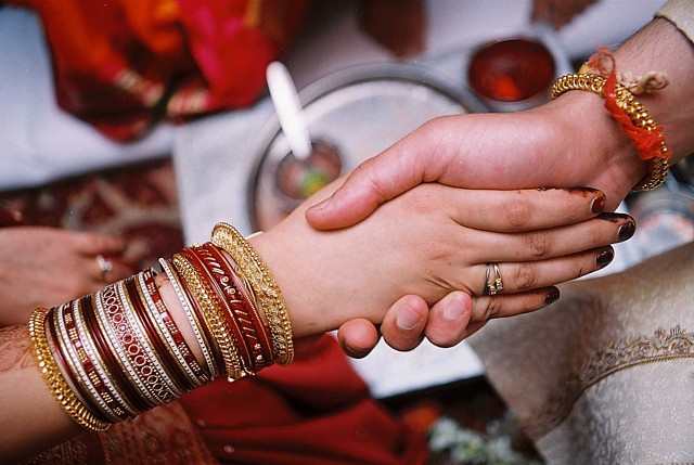 Hindu Wedding Ceremony Hast Melap