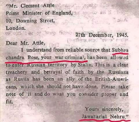  Letter from Nehtu to Atle About Subhash Chandra Bose.jpg