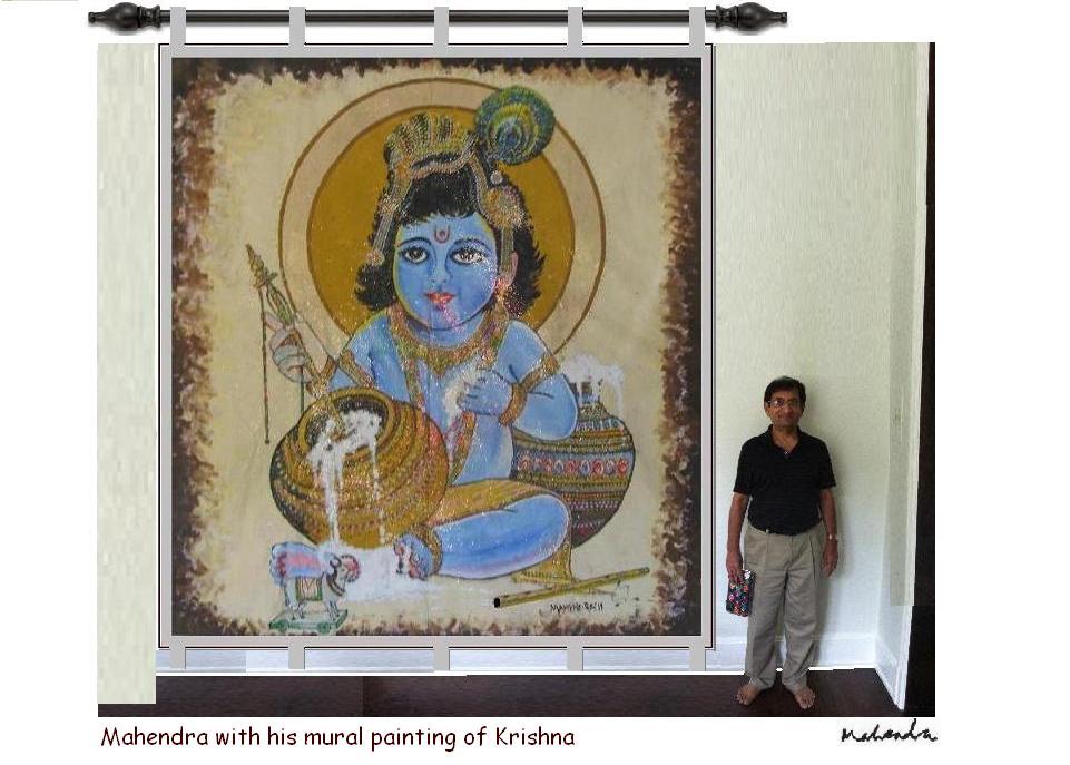 Cartoon of the Week: Krishna Painting With Mahendra