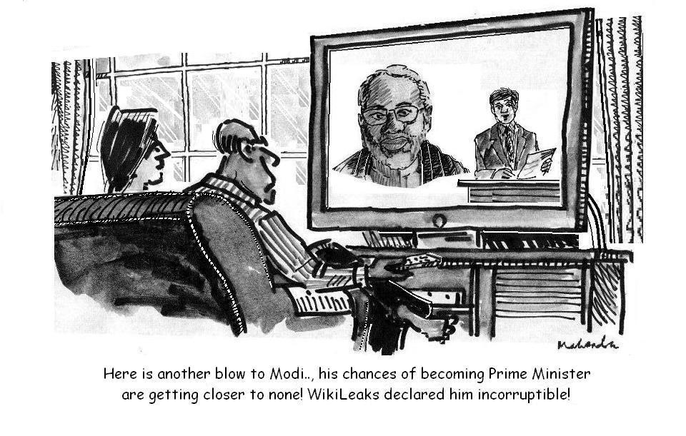 Cartoon of the Week: Modi And Wiki Leaks