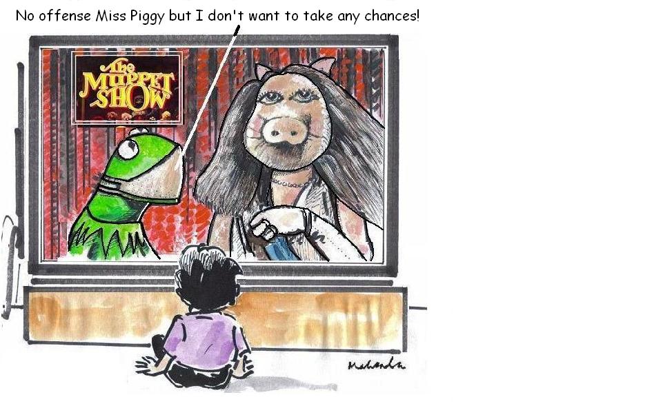 Cartoon of the Week:Muppet-Show-And-Swine-Flu-B By Mahendra Shah