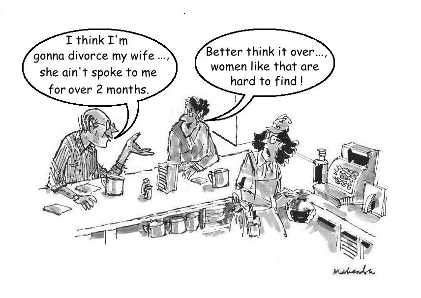 Cartoon of the Week: Wife Didnt Speak For Long Time