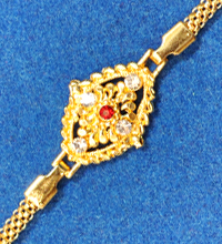 Golden Rakhi Bracelet