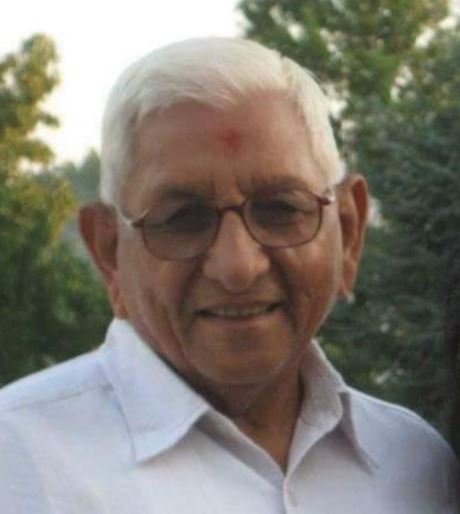 Sad Demise of Shri Dahyabhai Pujabhai Patel of Ishrama