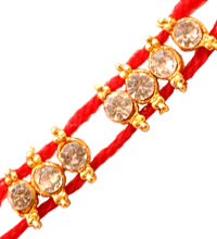 Fancy Red Rakhi Thread